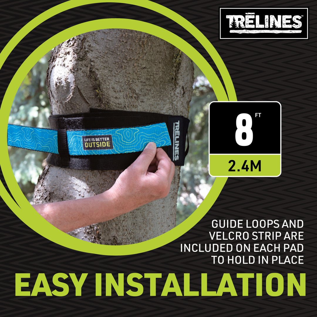 trelines tree protector wrap with slackline installed 