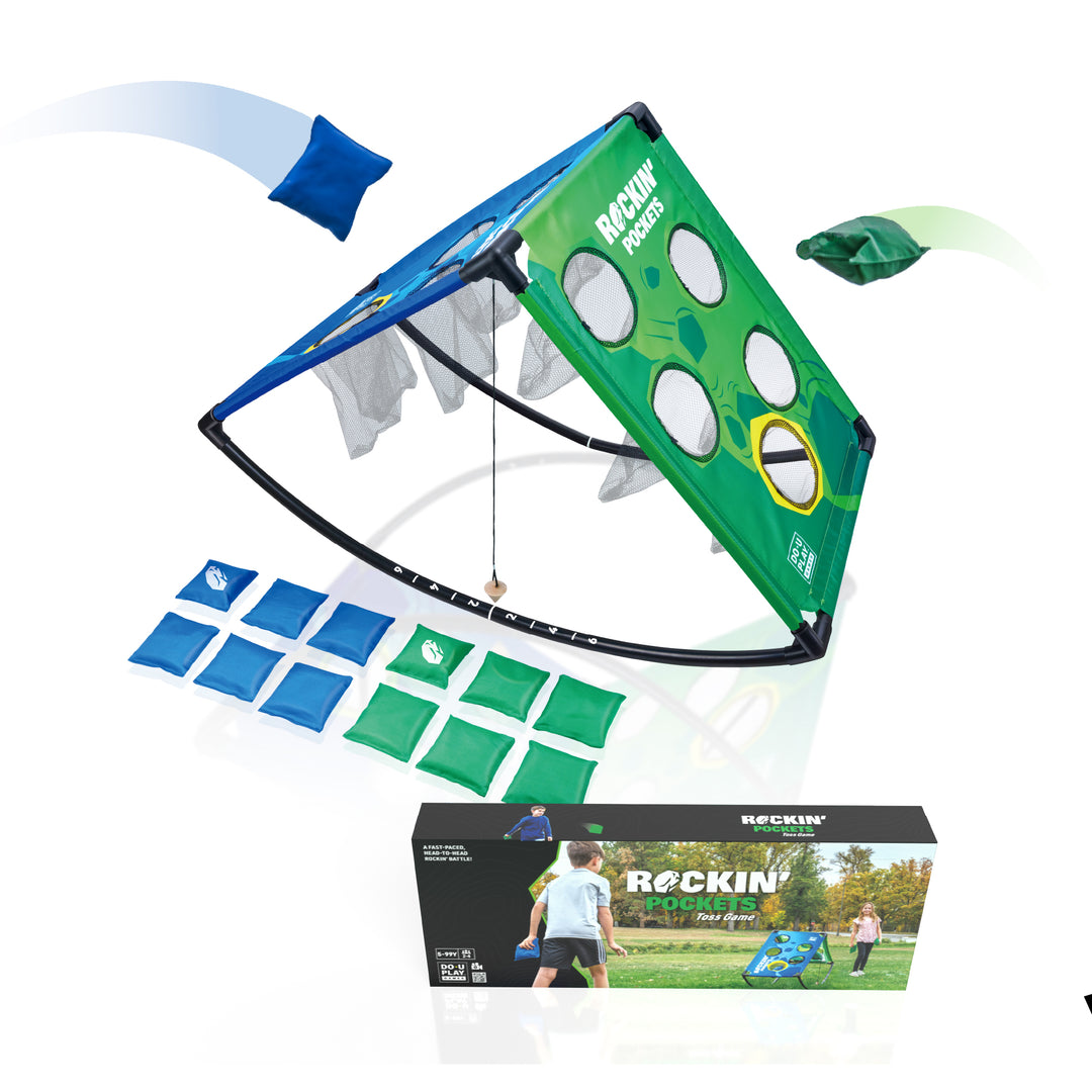 rockin pockets corn hole beanbag game