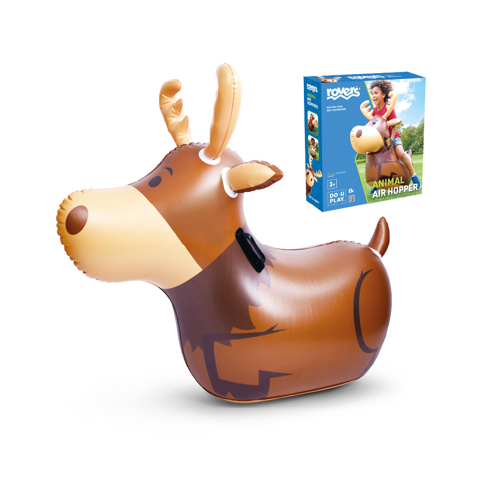 Inflatable rovers moose bounce toy with packaging 