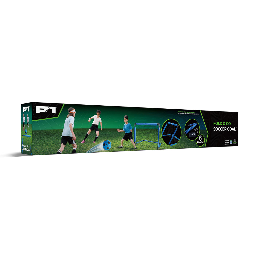 Box of P1 Fold & Go Soccer Goal 