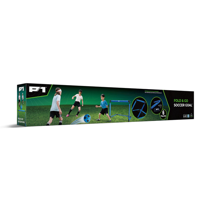 Box of P1 Fold & Go Soccer Goal 