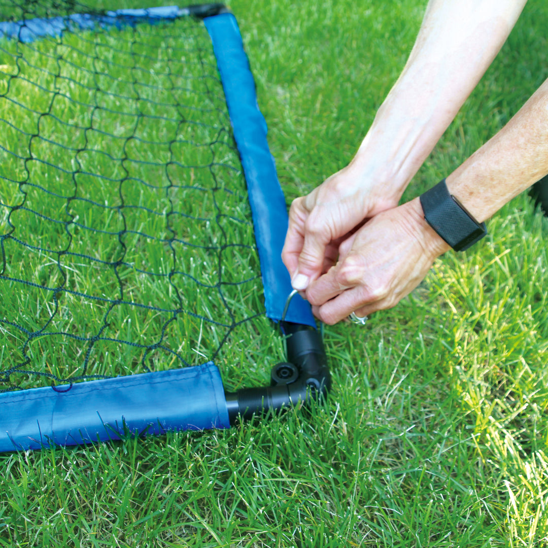 P1 soccer training net setup