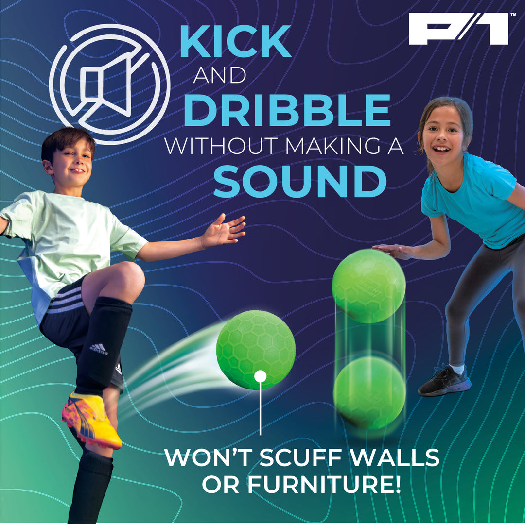 p1 silent shot soccer ball and basketball
