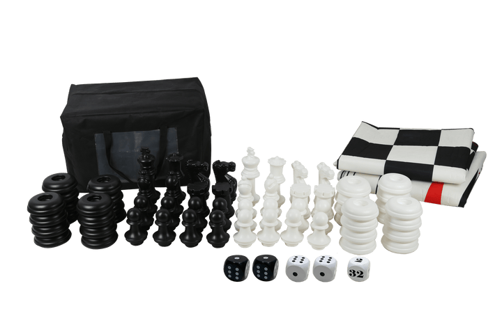 do u play 3 in one giant game set - checkers, chess, backgammon